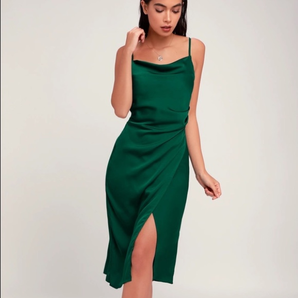 Green Cole Neck Lulu’s Dress